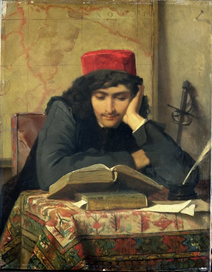 The Reader, by Ferdinand Heilbuth, oil, 1856