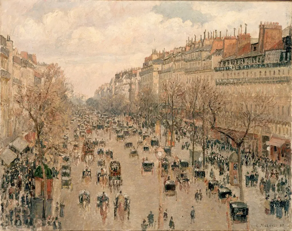 Boulevard Montmartre, sunny afternoon