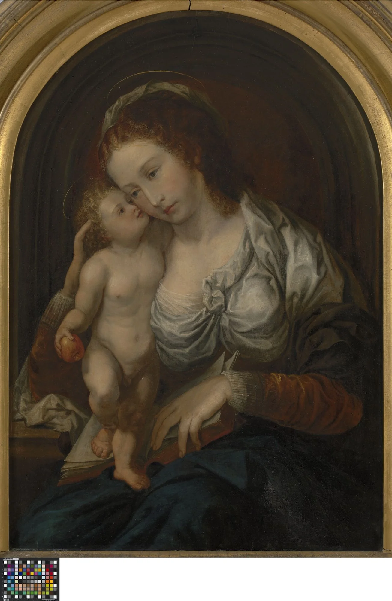 Madonna, by Unknown, oil, 1701