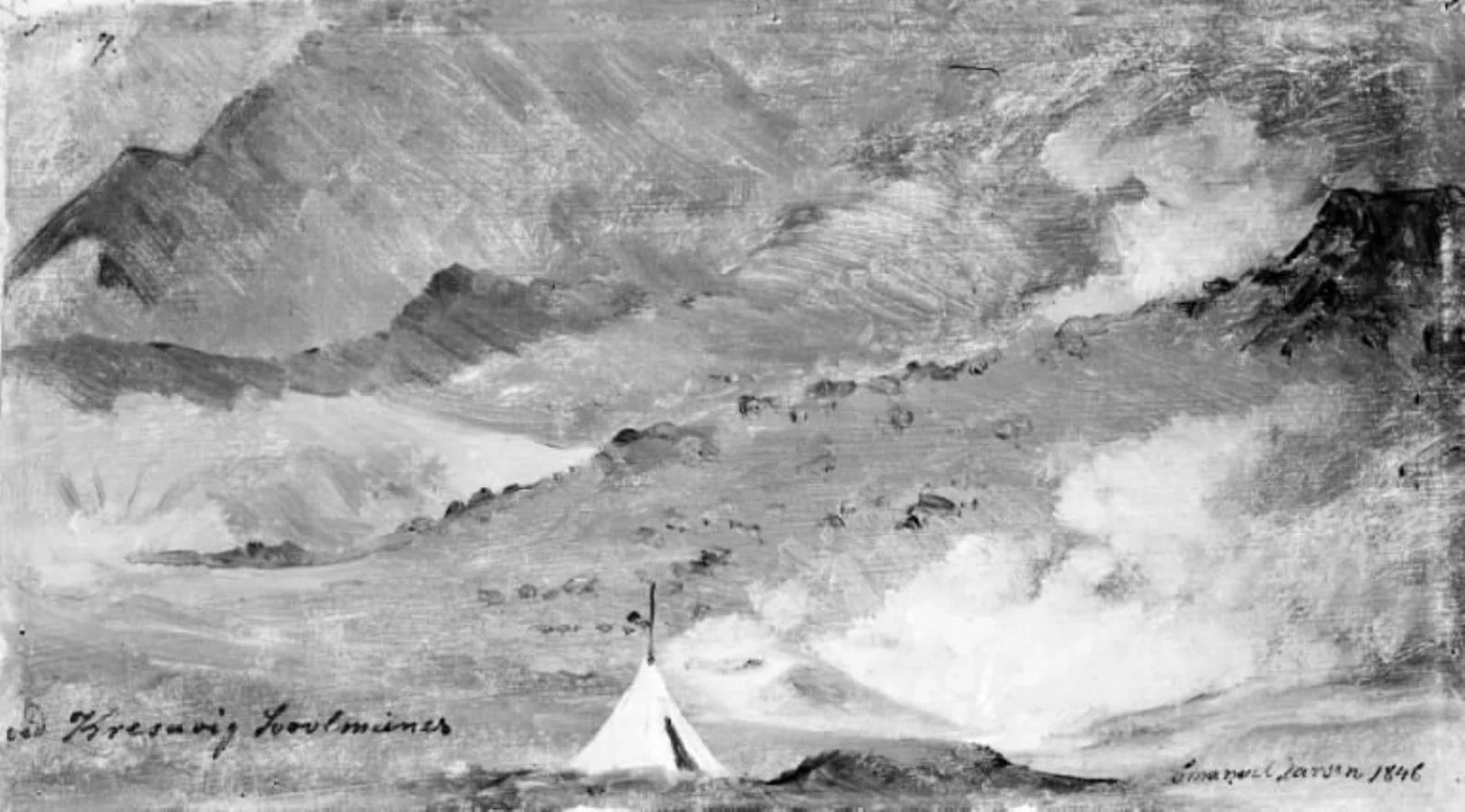 The Sulphur Mines at Krýsuvik, Iceland, by Unknown, 1846