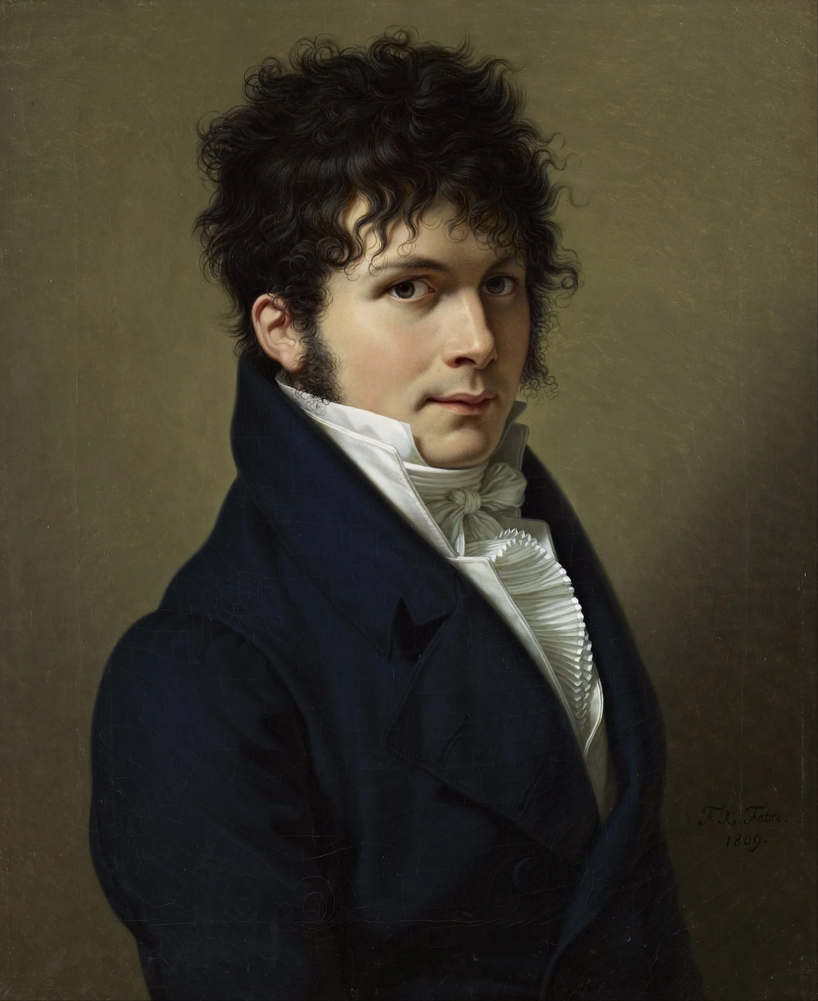 Portrait of a Man, by François-Xavier Fabre, oil, 1809