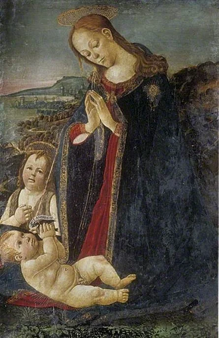 Virgin adoring the Child