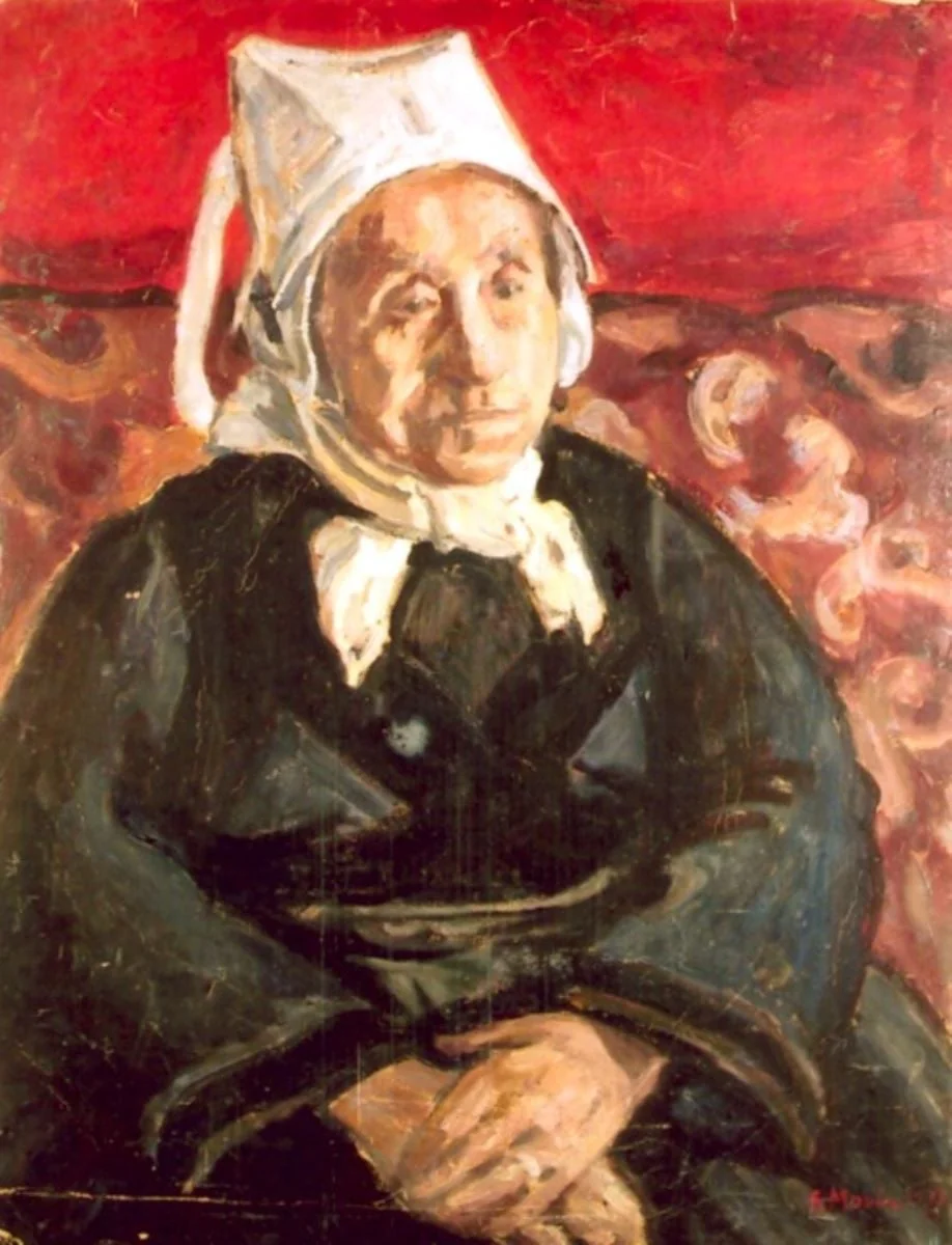 Portret de bătrână, by Rodica Maniu, unspecified, 1929
