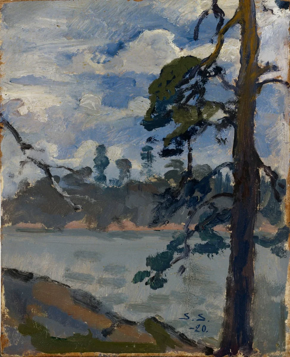 Järvimaisema, by Santeri Salokivi, unspecified