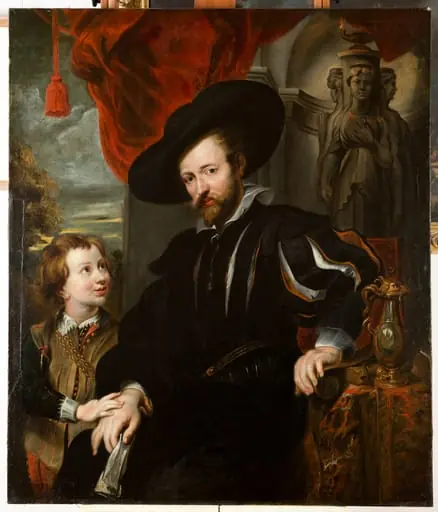 Peter Paul Rubens mit seinem Sohn Albert