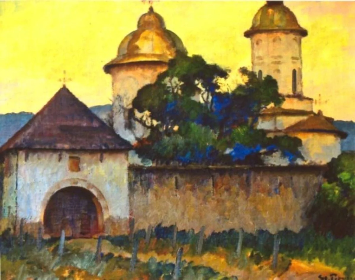 Mănăstirea cu două turle, by Ștefan Popescu, unspecified