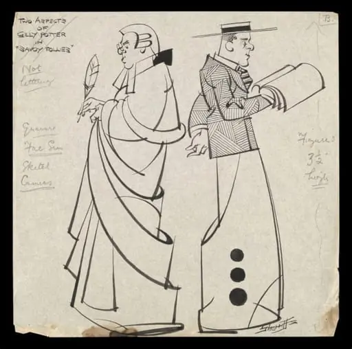Two Aspects of Gilly Potter in Savoy Follies