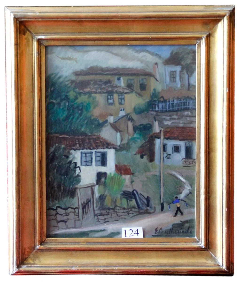 Peisaj la Mangalia, by Micaela Eleutheriade, unspecified, 1934