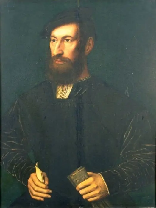 Portrait of a man holding a letter in his hand