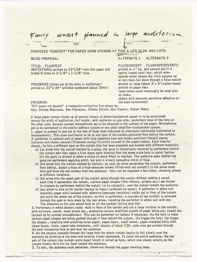 Untitled, by George Maciunas, 1967
