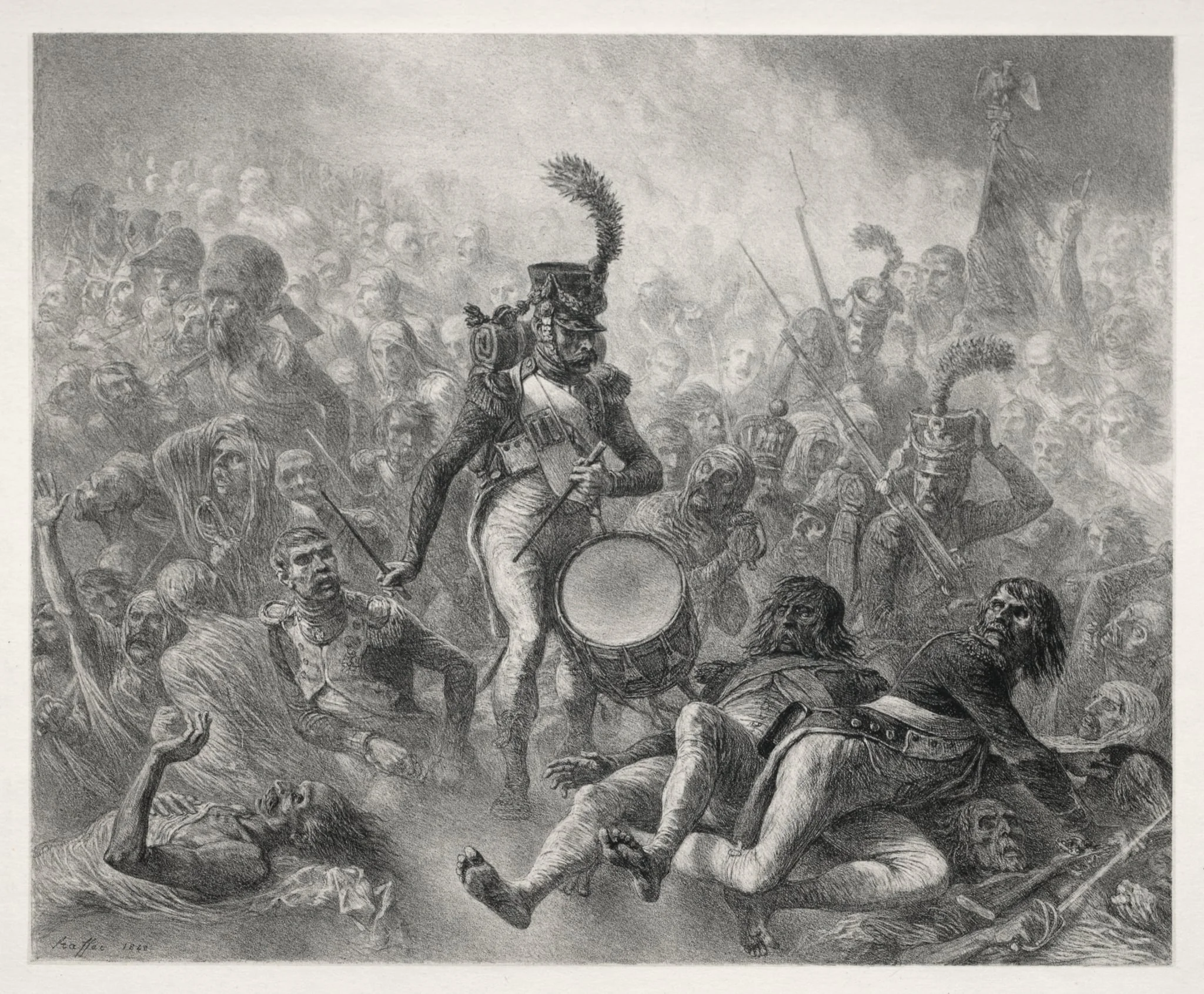 Le Réveil, by Auguste Raffet, 1828