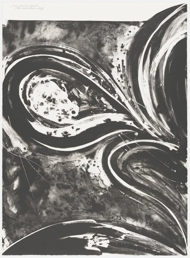 Untitled, by Matsumi Kanemitsu, ink, 1969