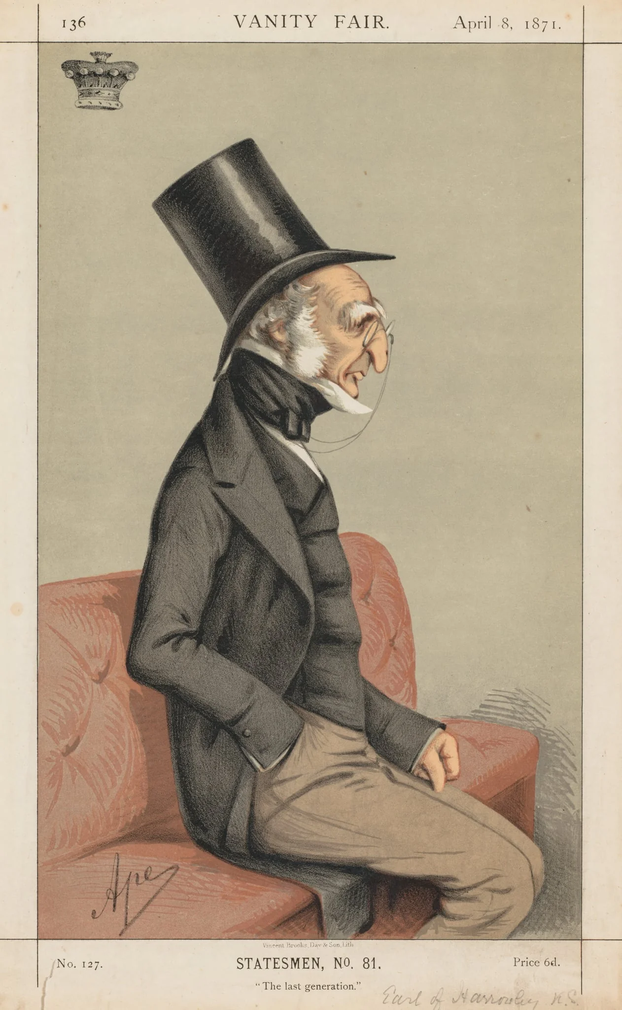 Vanity Fair: Statesman No., 81 "The Last Generation"