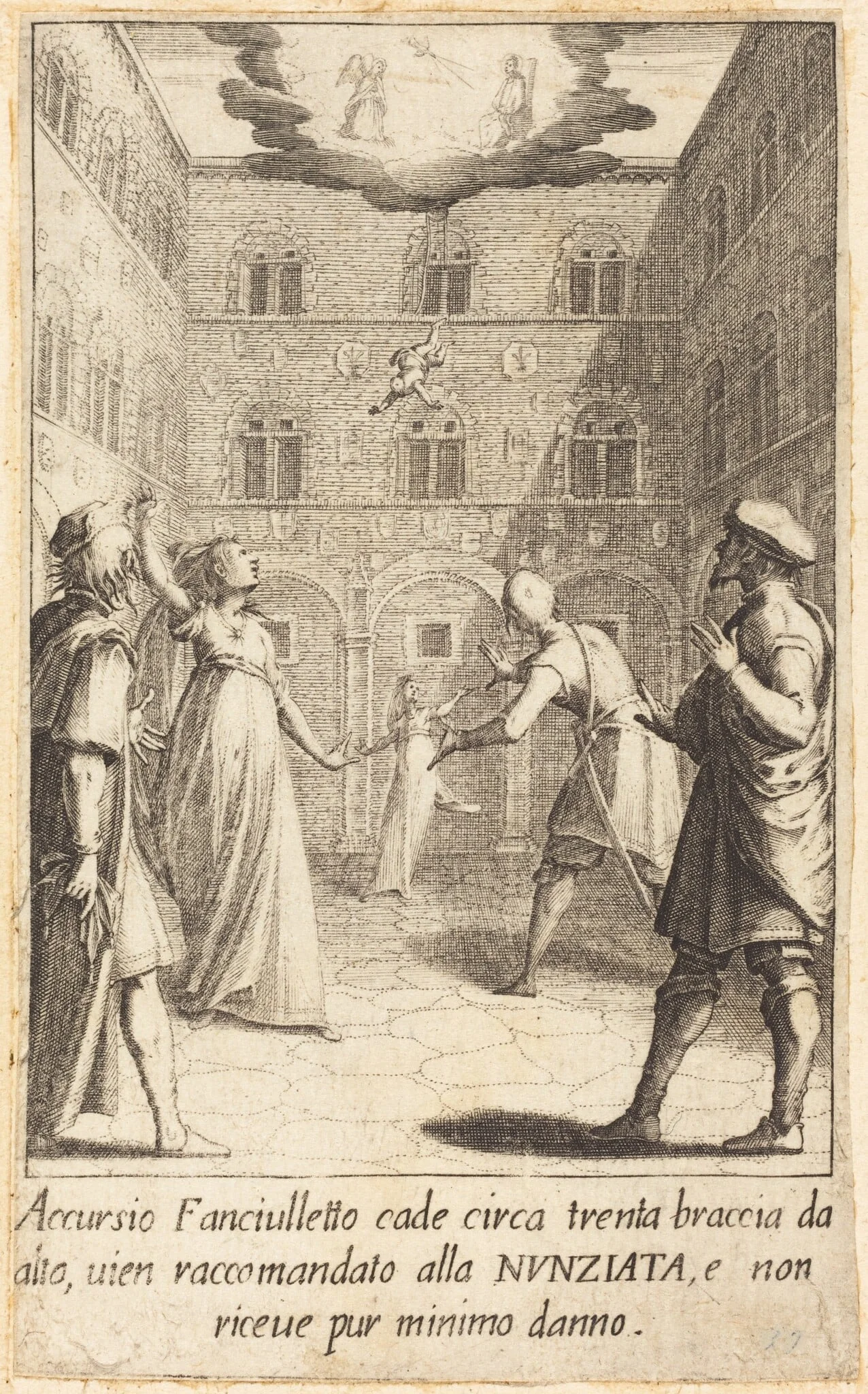 Accursio, by Jacques Callot, ink, 1619