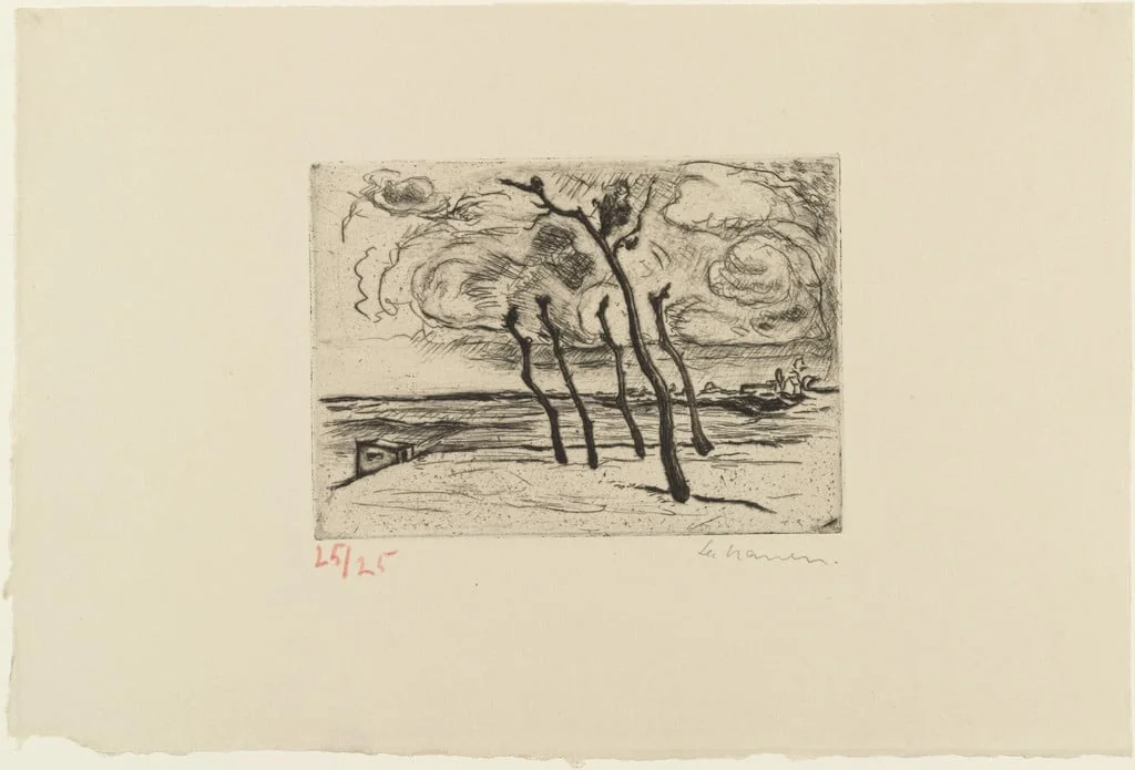 Untitled, by Heinrich Nauen, ink, 1909