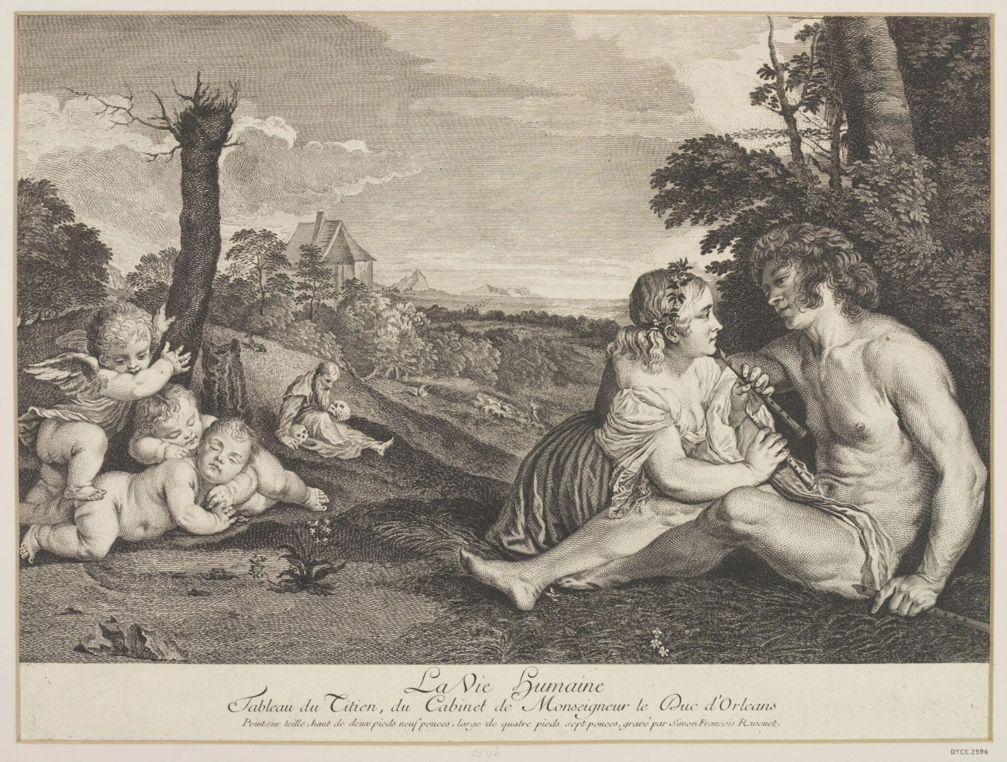 The Emblem of Human Life, by Simon Francis Ravenet, 1750