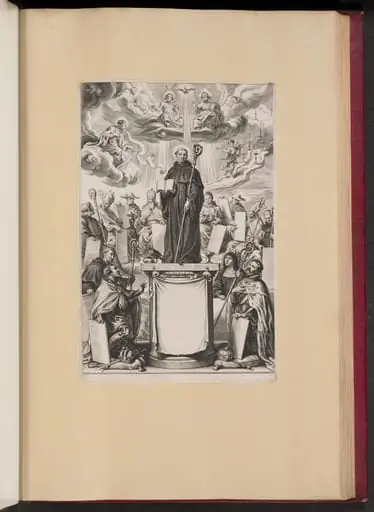 Title Page for Dommo Benedicto Haeftano's S. Benedictvs Illvstratvs