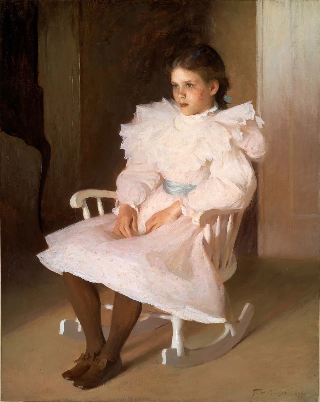 Gertrude, by Frank Weston Benson, oil, 1900