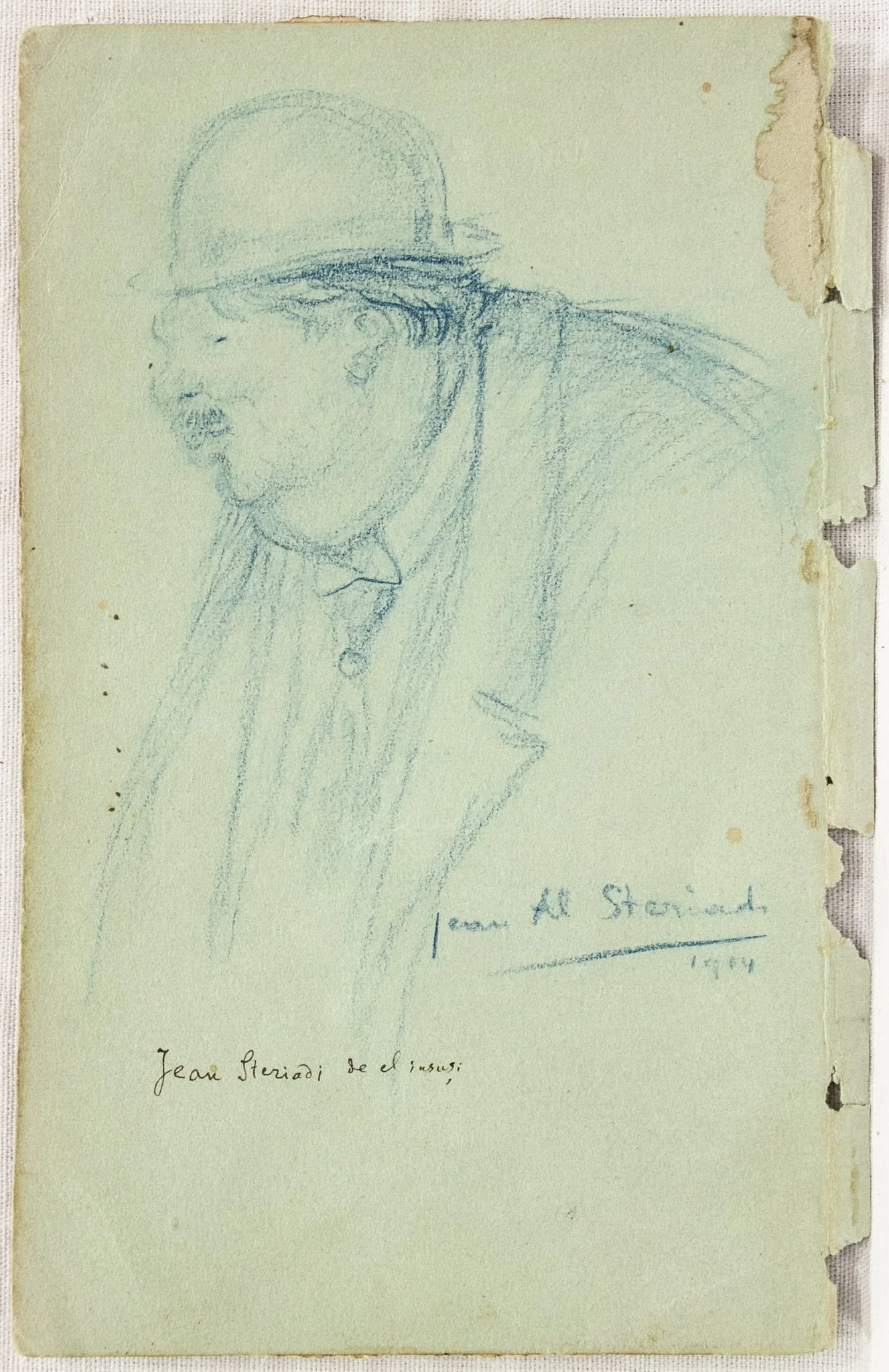 Autoportret, by Alexandru Jean Steriadi, 1950