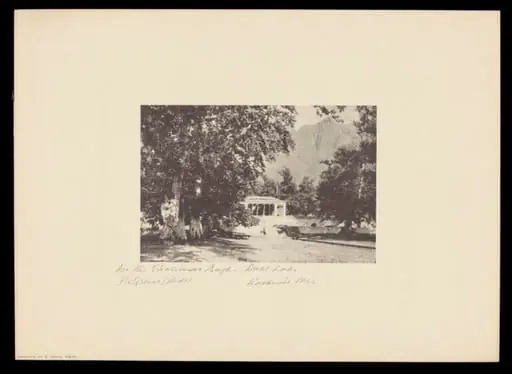 In the Shalimar Bagh, Dahl Lake, Kashmir