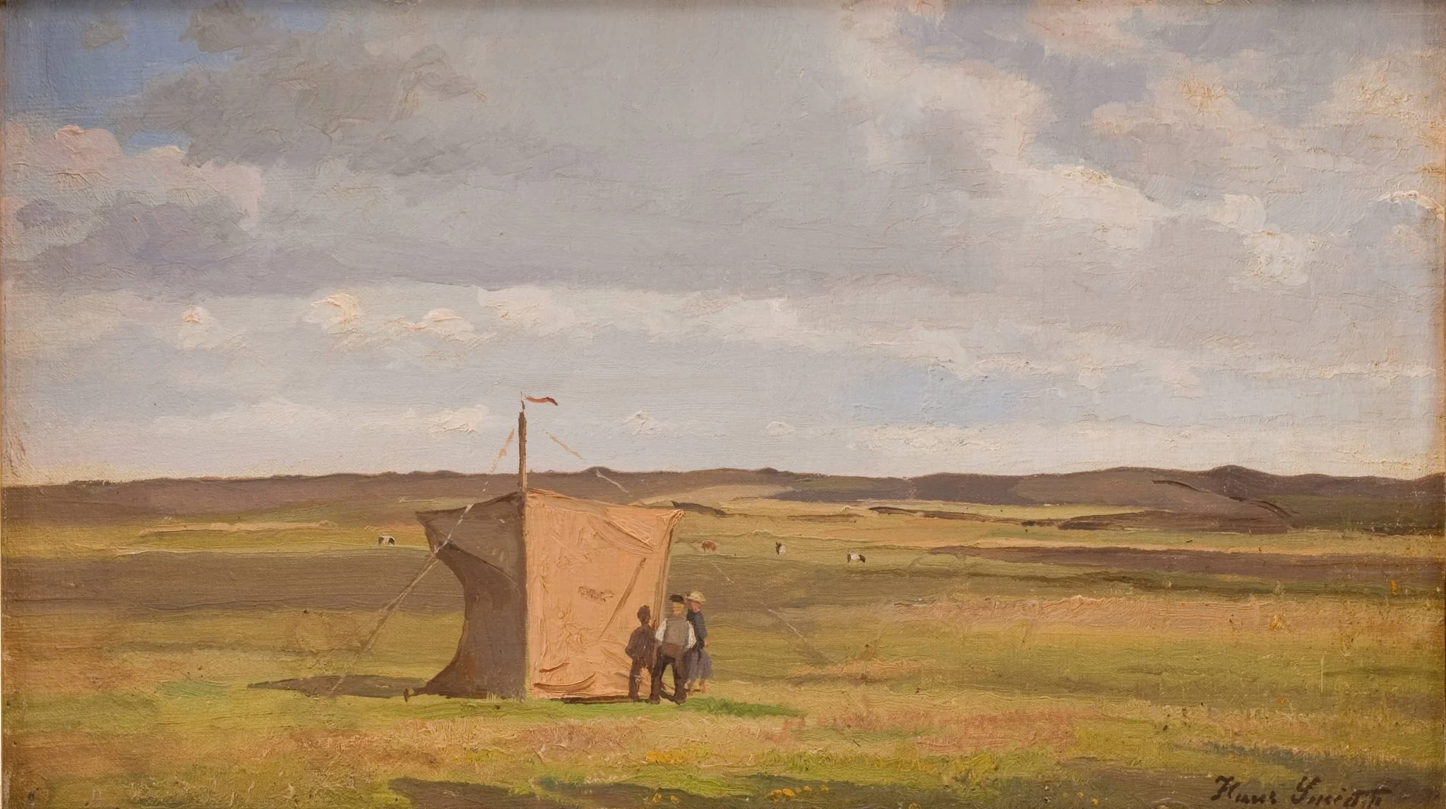 The Artist's Shelter on the Moors in Jutland, by Unknown, 1909