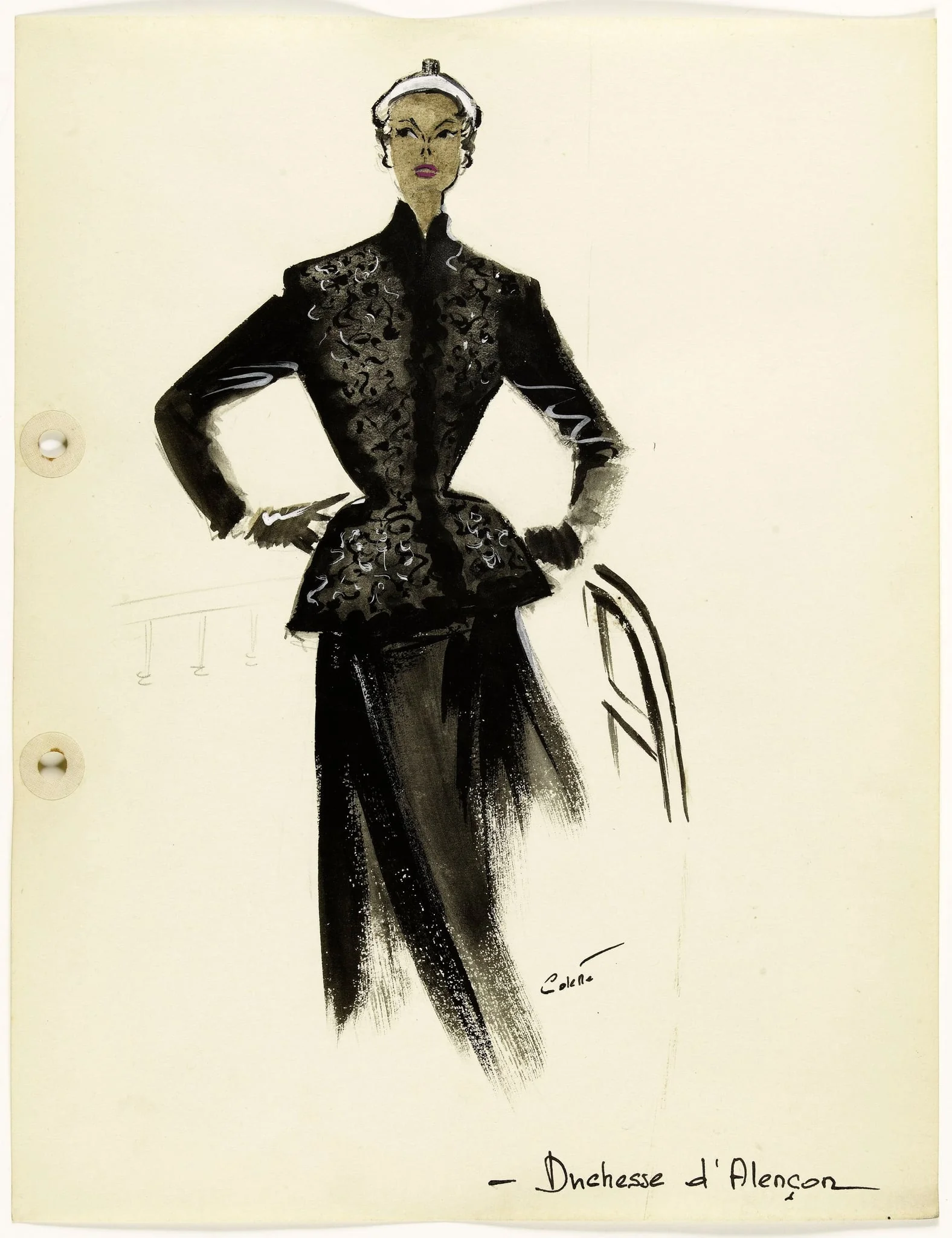 'Duchesse d'Alençon', by Carven, 1951