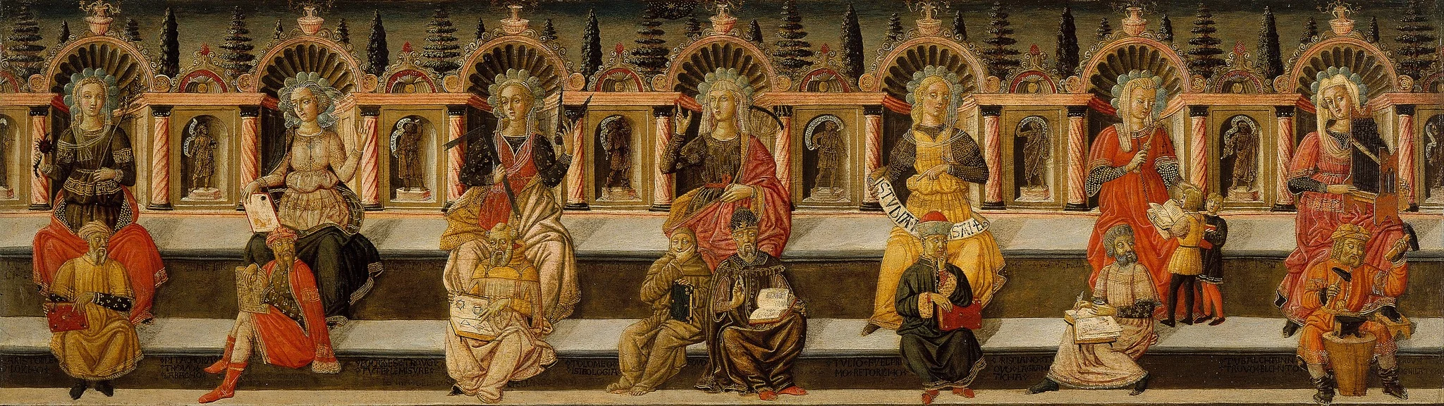 The Seven Liberal Arts, by Giovanni di ser Giovanni Guidi, unspecified, 1460