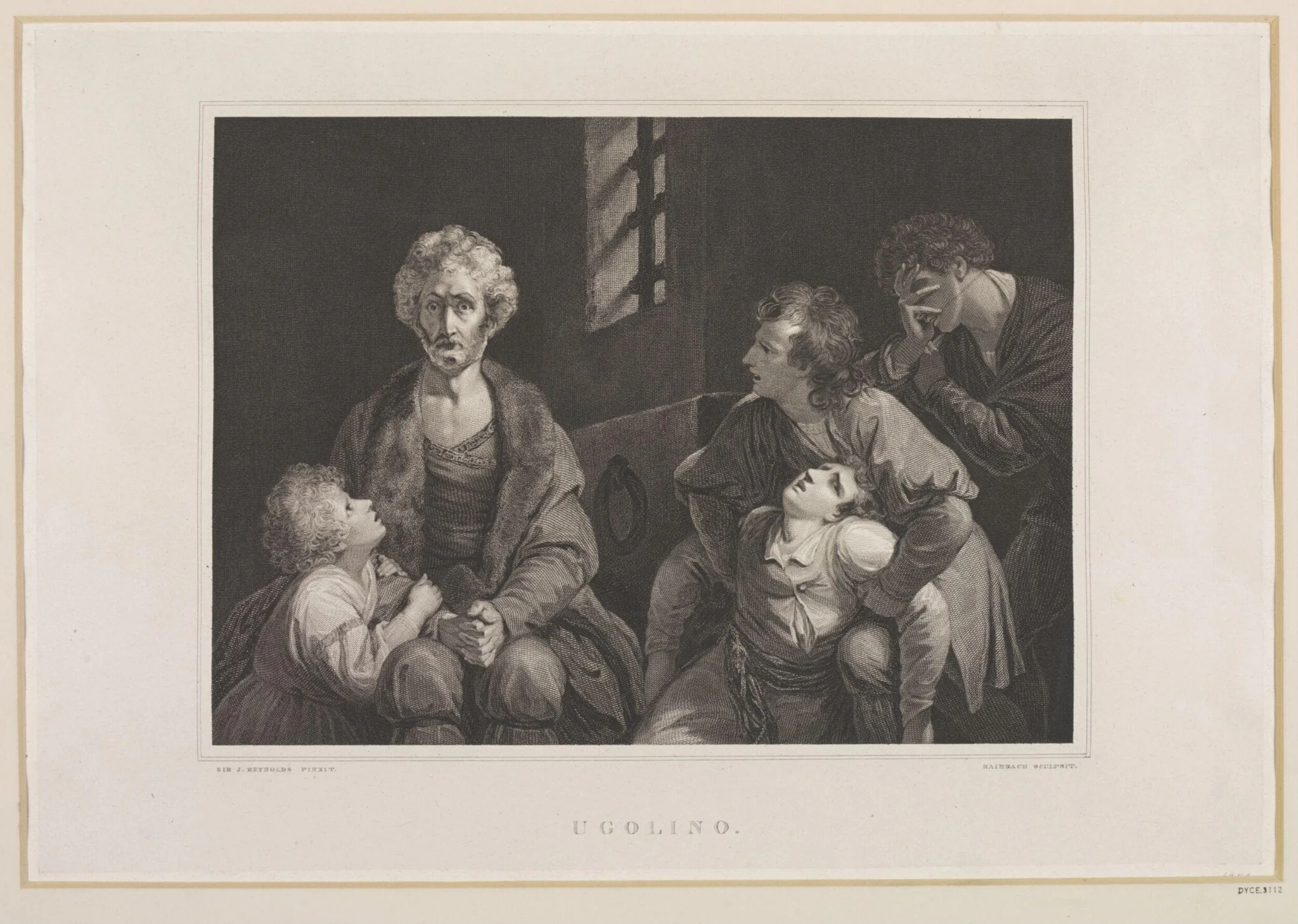 Count Ugolino, by Abraham Raimbach, 1850