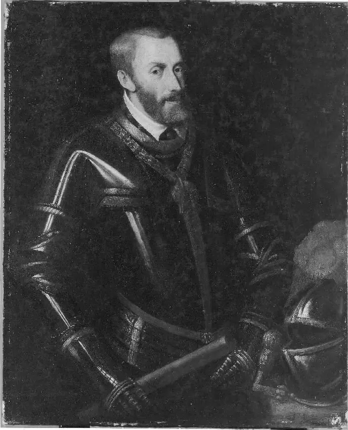 Portrait of Emperor Charles V in armour