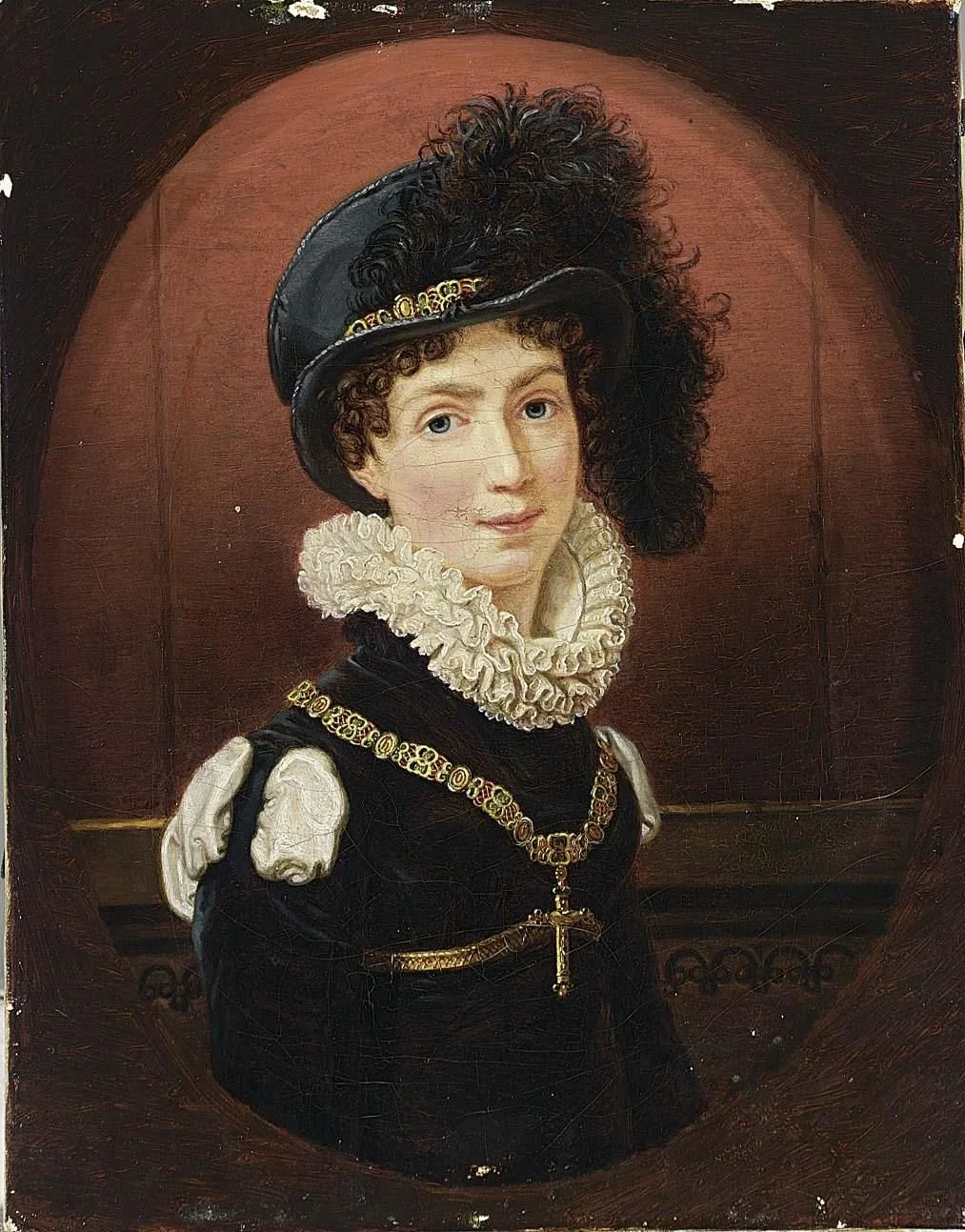 Amélie de Leuchtenberg, future impératrice du Brésil (1812-1873), by Joseph Karl Stieler, oil, 1830