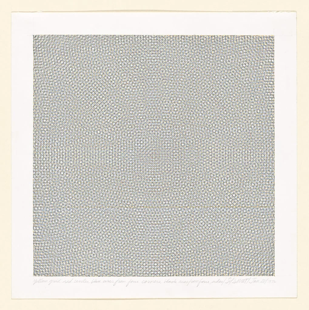 Untitled, by Sol LeWitt, graphite, 1972
