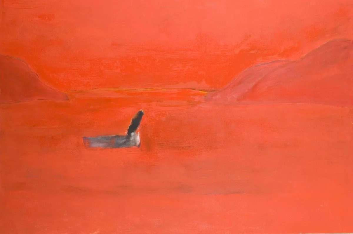 Landscape with a boat, by Kastanos Emmanuel, unspecified, 2003