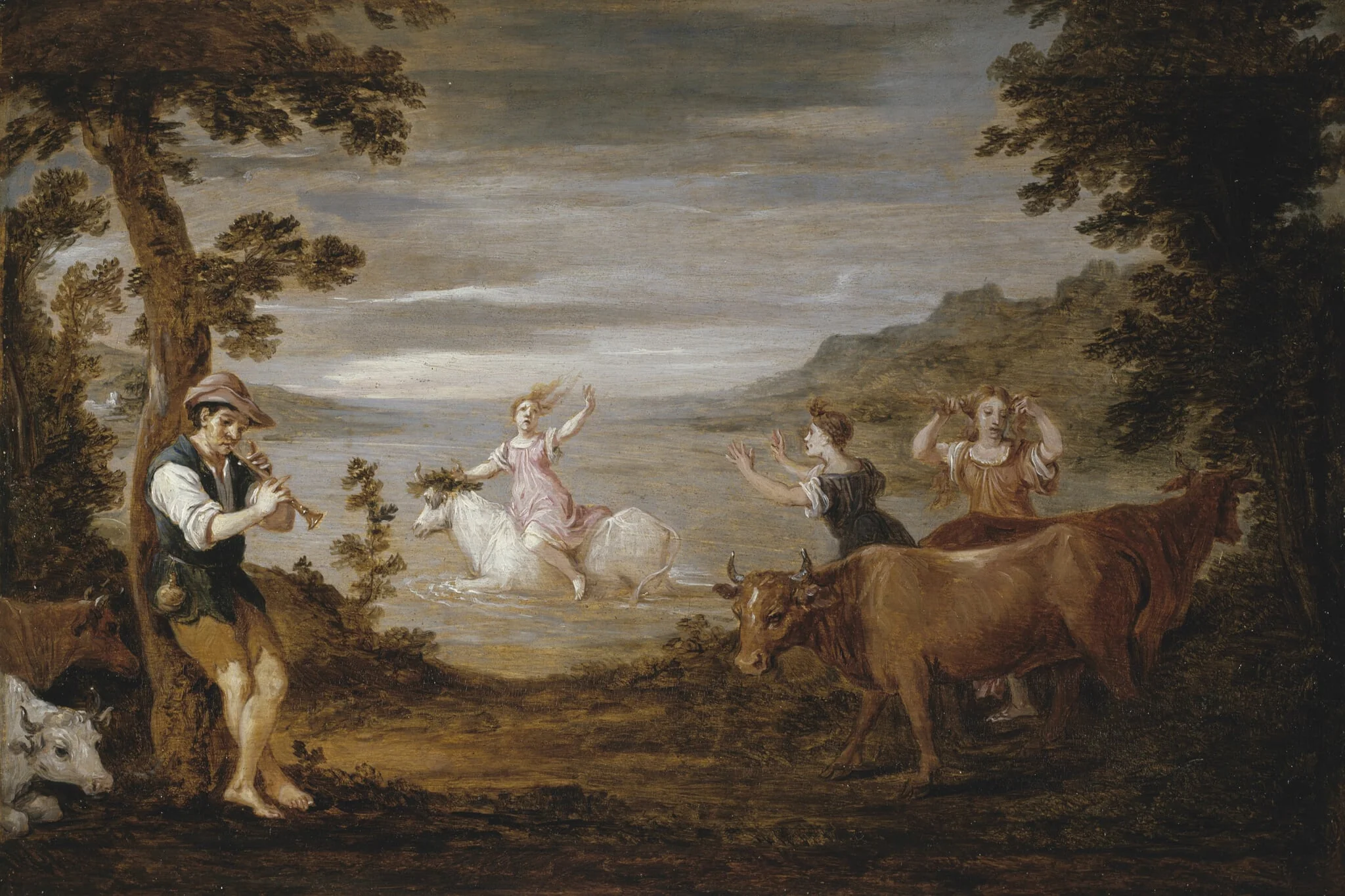 The Abduction of Europa, by David Teniers the Younger, oil, 1655