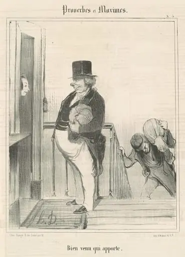 Bien venu qui apporte
