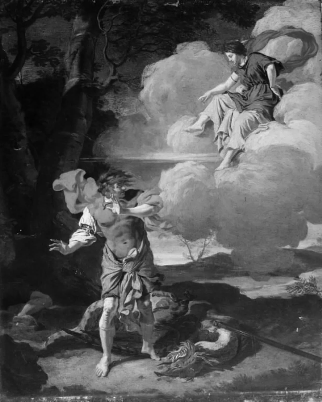Cadmus and the Dead Dragon, by Unknown, 1682
