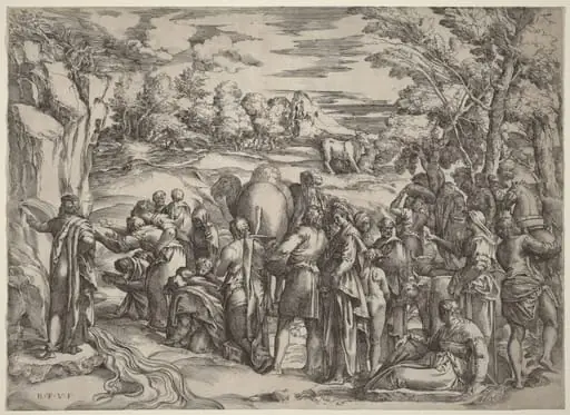 Moses Striking the Rock