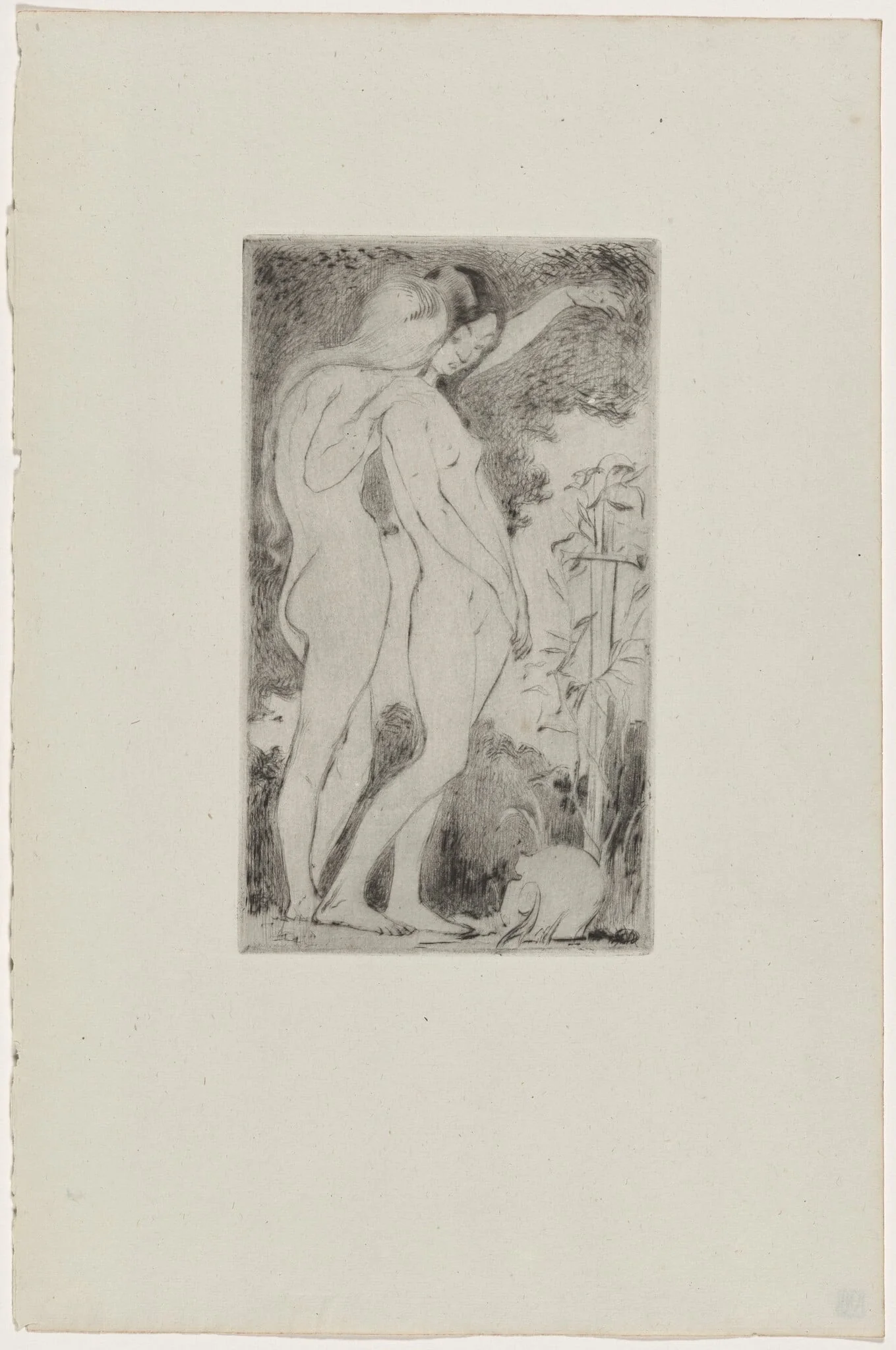 Nymphes, by B.-A. Neuburger, ink, 1895