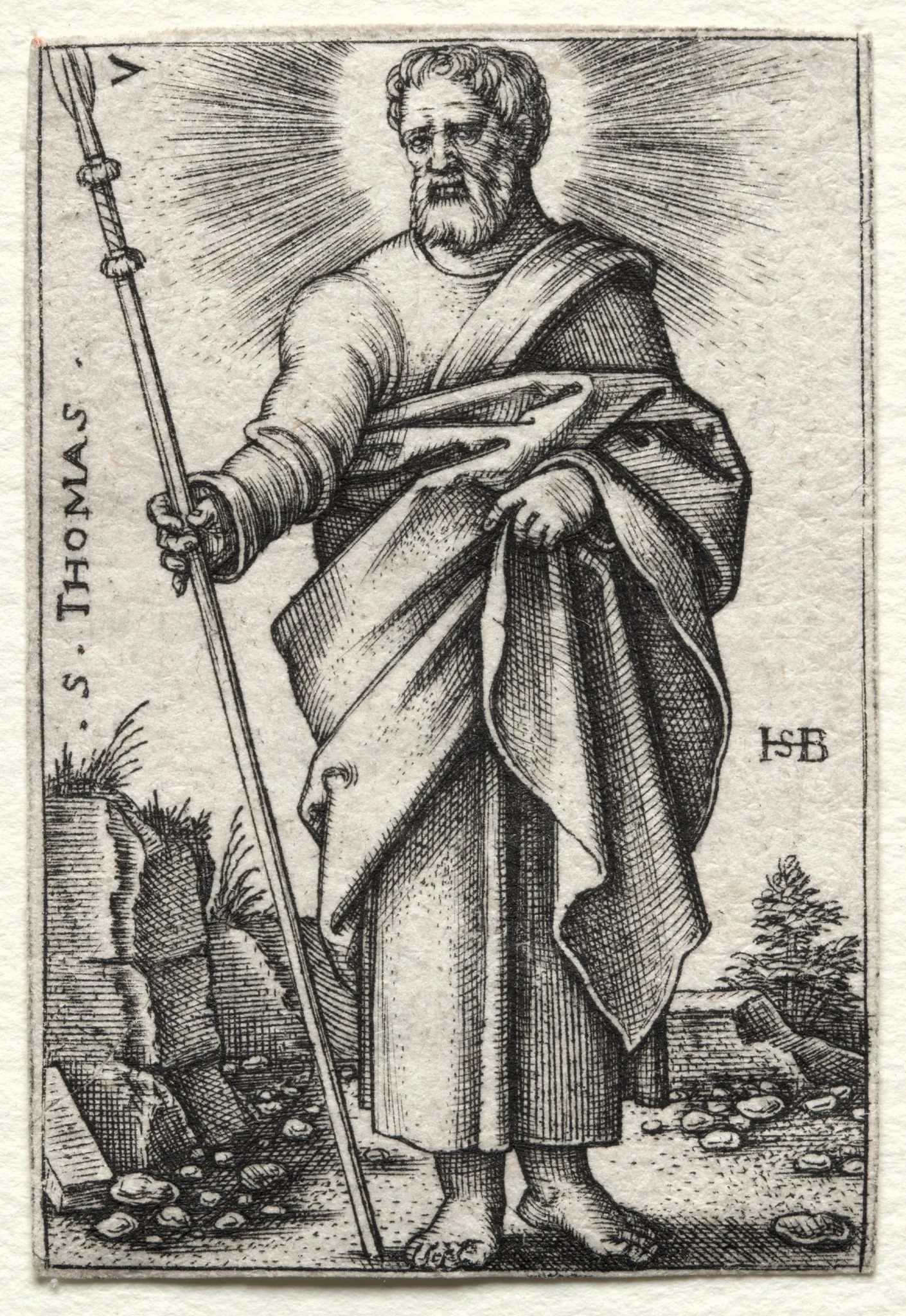 St. Thomas, by Sebald Beham, 1546