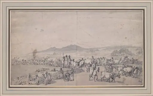 Cattle Market at Router Rocks, Cornwall