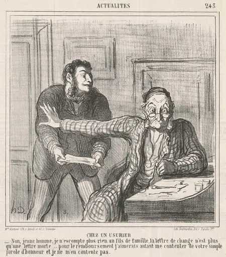 Chez un usurier