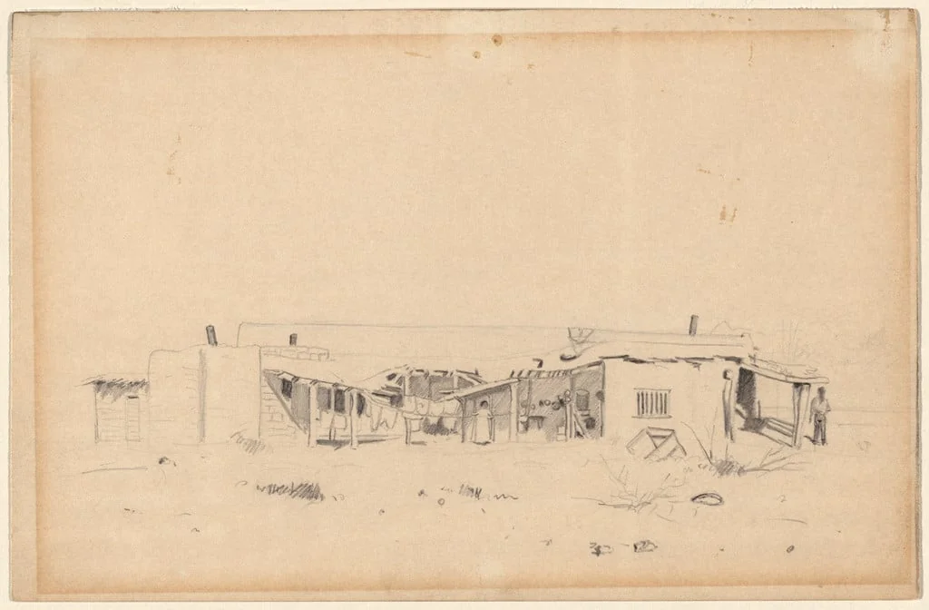 Untitled, by Louis Eilshemius, graphite, 1894
