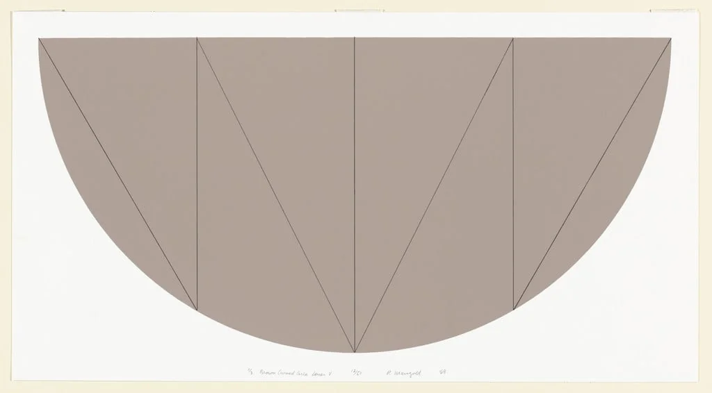 Untitled, by Robert Mangold, ink, 1968