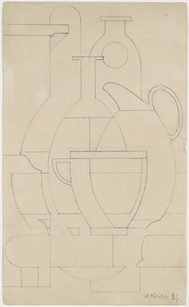 Untitled, by Ivan Kliun, graphite, 1927