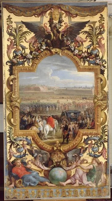 The surrender of Cambrai, by Adam Frans van der Meulen, oil, 1690