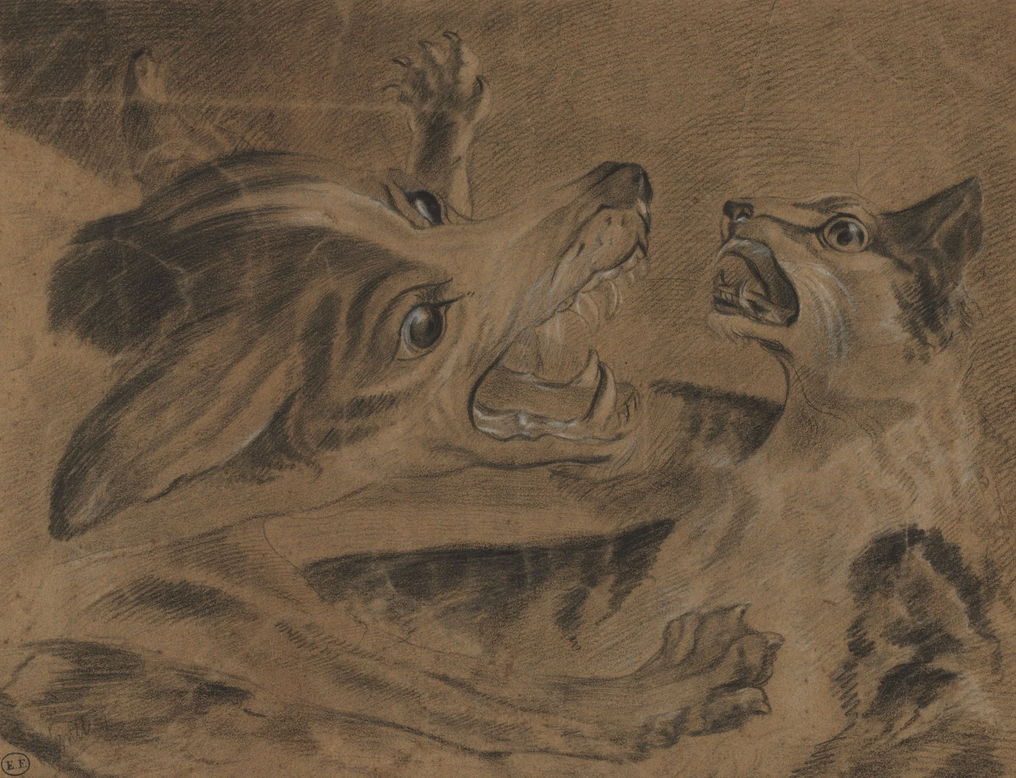 Fighting Animals, by Carle Vernet, 1797