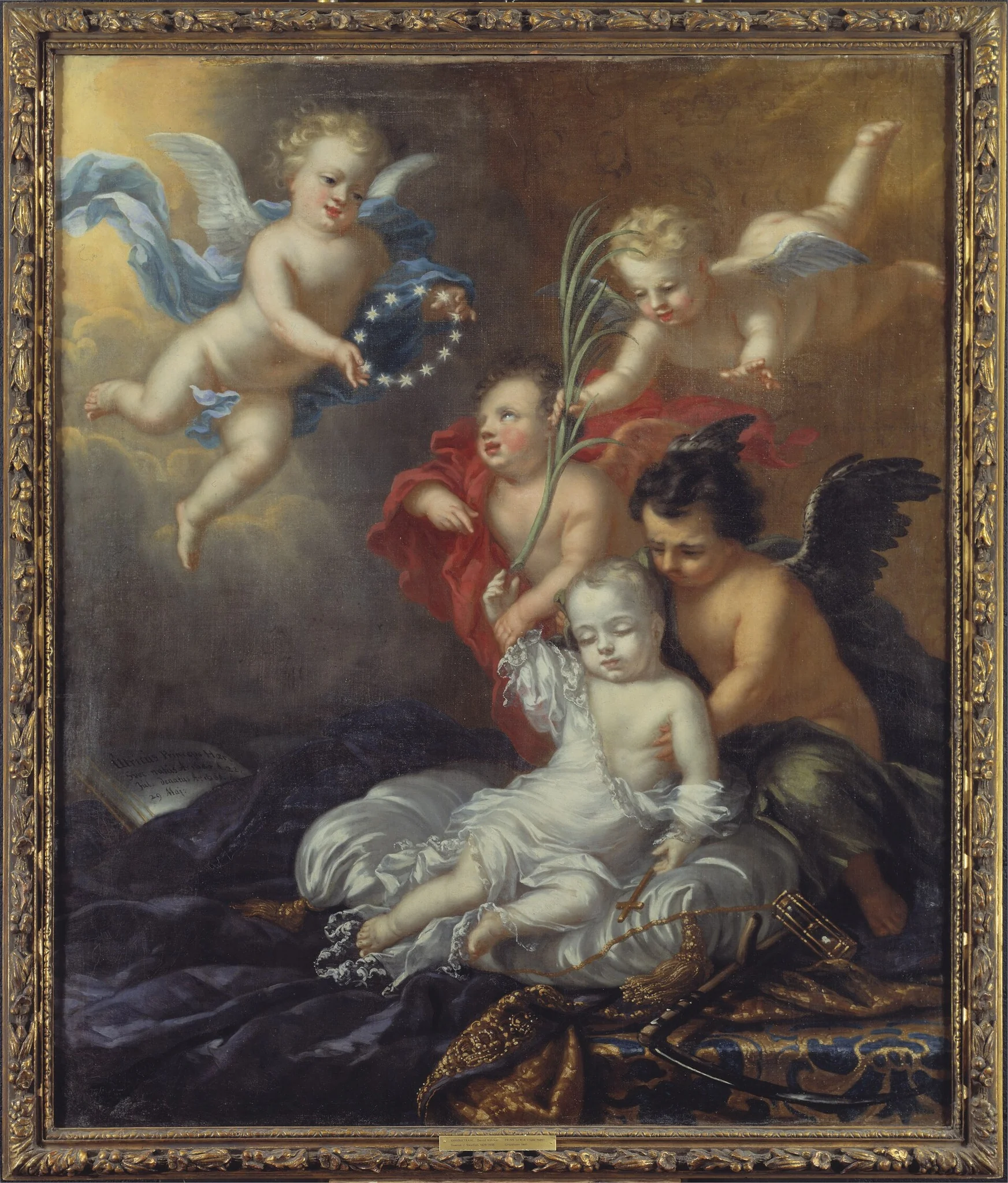 Ulrik (1684-1685), prins av Sverige, allegori över hans död, by Unknown, oil