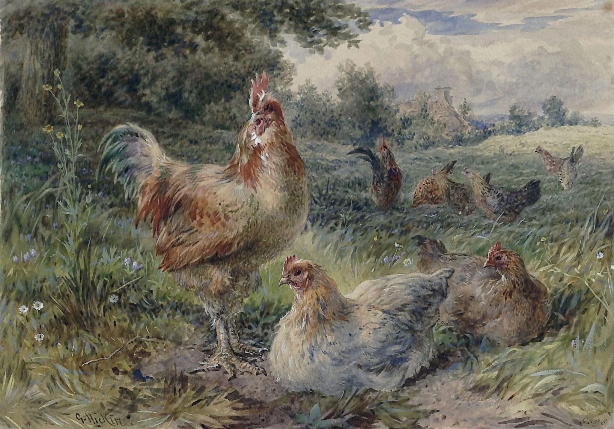 Untitled, by Unknown, watercolor, 1868
