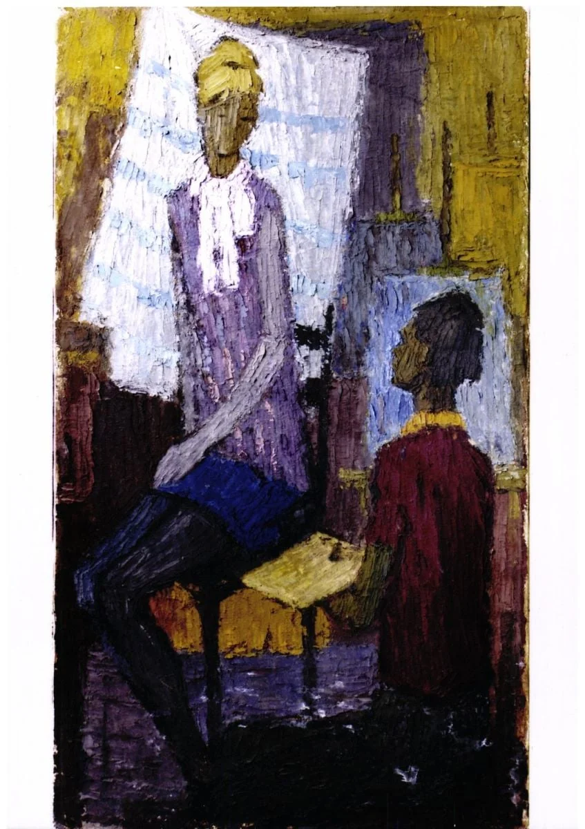 Pictorul și modelul, by Piskolti Gabor, 1937