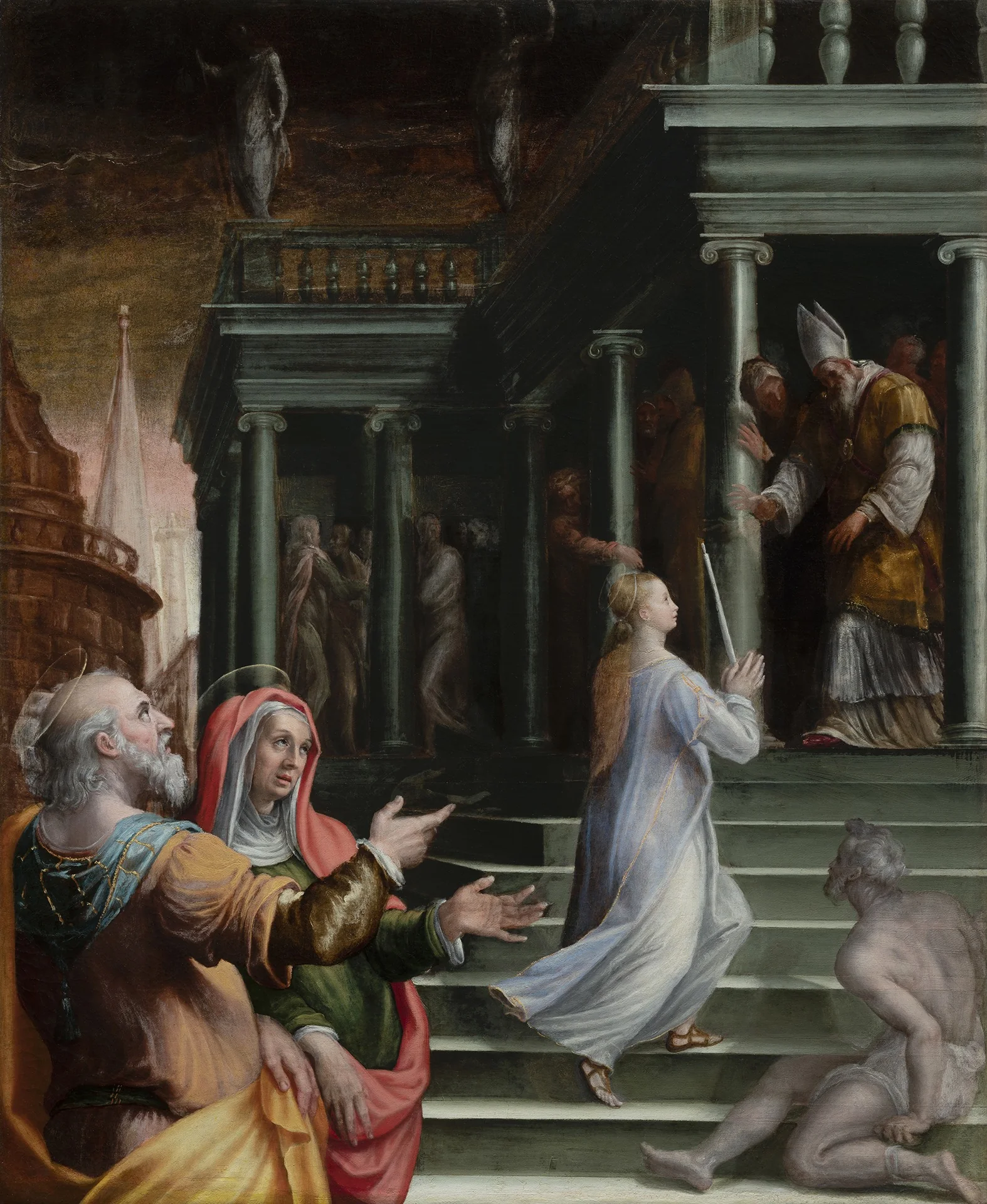 La Présentation de Marie au Temple, by Lavinia Fontana, oil, 1575