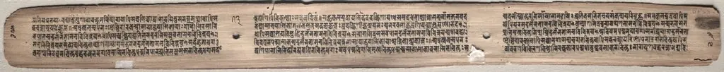 Text, folio 73 (verso) from a Gandavyuha-sutra (Scripture of the Supreme Array)